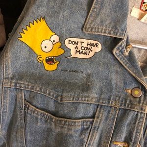 BART Simpson denim jacket!